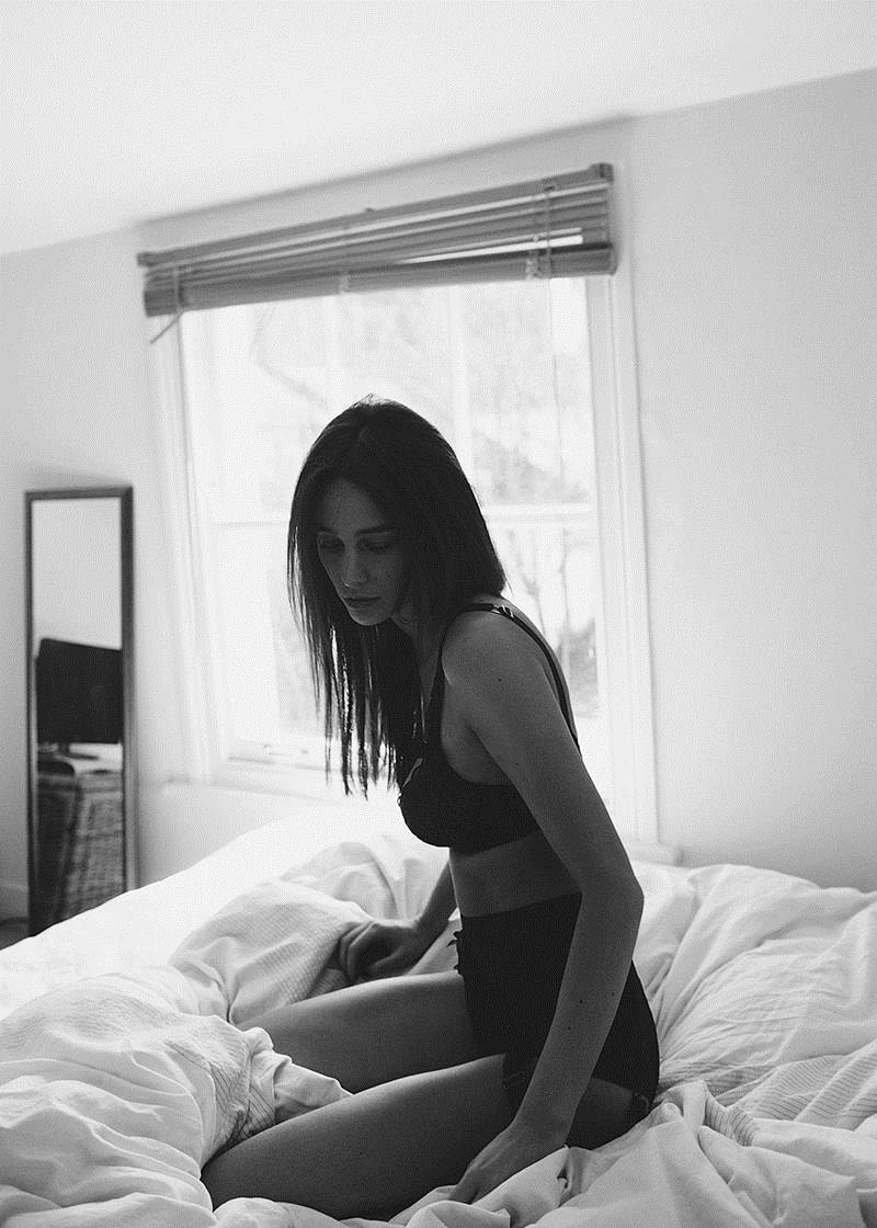 Abi Penhale in lingerie