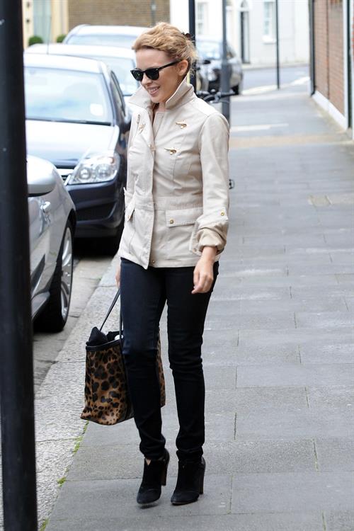 Kylie Minogue Leaving her management company in London August 30, 2012