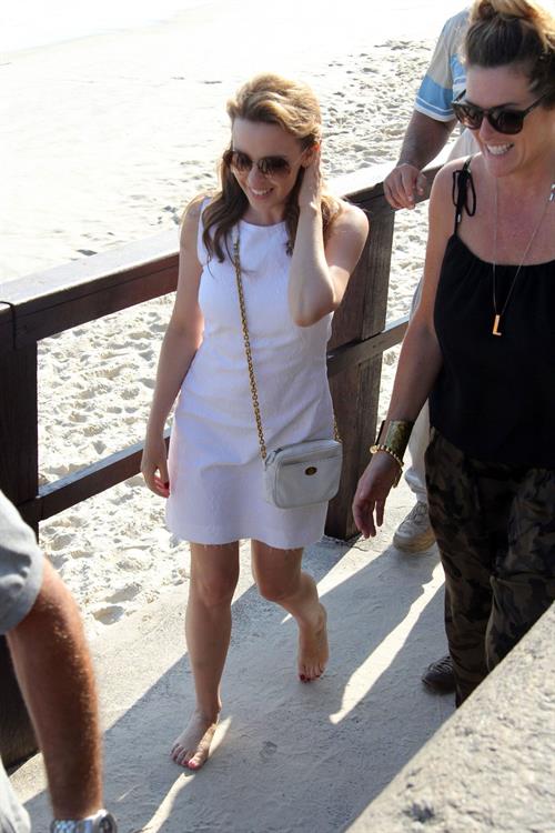 Kylie Minogue lunch at Aprazivel restaurant in Santa Tereza October 3, 2012 