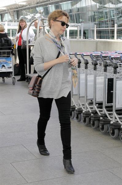 Kylie Minogue Heathrow Airport in London - October 10, 2012 