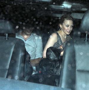 Kylie Minogue - seen leaving Whisky Mist, following a night out in London, 29072012