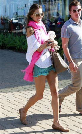 Alessandra Ambrosio at the Country Mart in Malibu on May 28, 2011