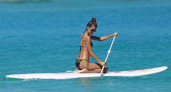 Alessandra Ambrosio in St Barth French West Indies on January 23, 2010