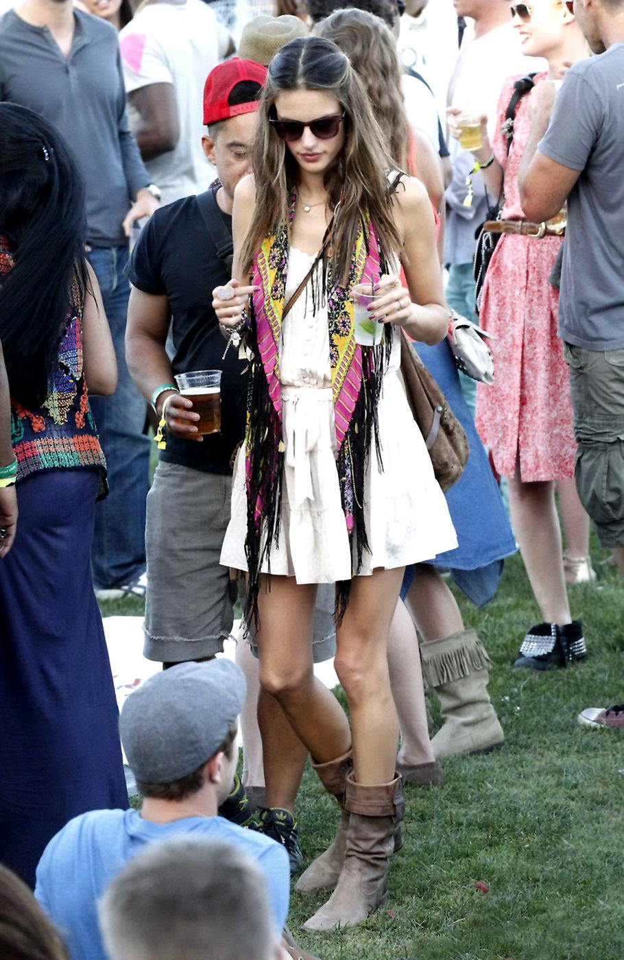 Alessandra Ambrosio Pictures Alessandra Ambrosio at Coachella Valley Music and Arts Festival day 1 on April 15, 2011