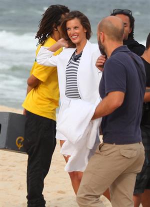 Alessandra Ambrosio photoshoot for Colcci Fashion Line on Panema Beach in Rio de Janeiro 14.06.11 