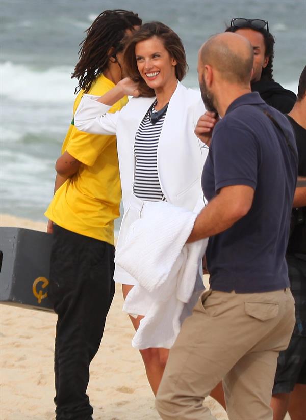 Alessandra Ambrosio photoshoot for Colcci Fashion Line on Panema Beach in Rio de Janeiro 14.06.11 