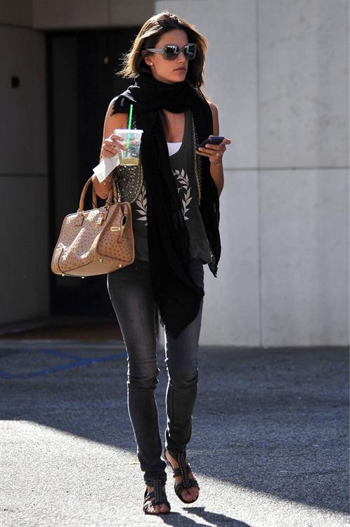 Alessandra Ambrosio out in Brentwood on January 28 