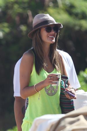 Alessandra Ambrosio out about Hawaii Aug 8, 2011 