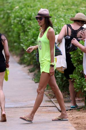 Alessandra Ambrosio out about Hawaii Aug 8, 2011 