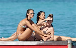 Alessandra Ambrosio Saint Barthelemy Candids on January 22, 2009 