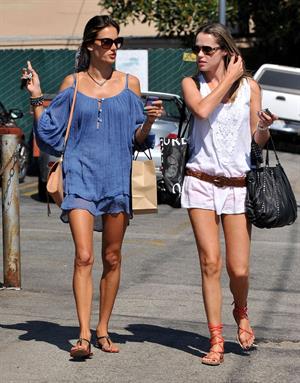 Alessandra Ambrosio shopping at James Perse Brentwood on September 6, 2011