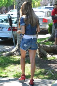 Alessandra Ambrosio set of a photoshoot in Beverly Hills on June 18, 2012 