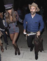 Alessandra Ambrosio at a Halloween party in Beverly Hills 10/26/12 