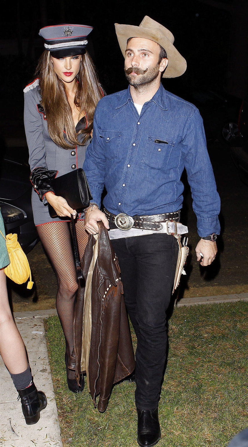 Alessandra Ambrosio at a Halloween party in Beverly Hills 10/26/12 