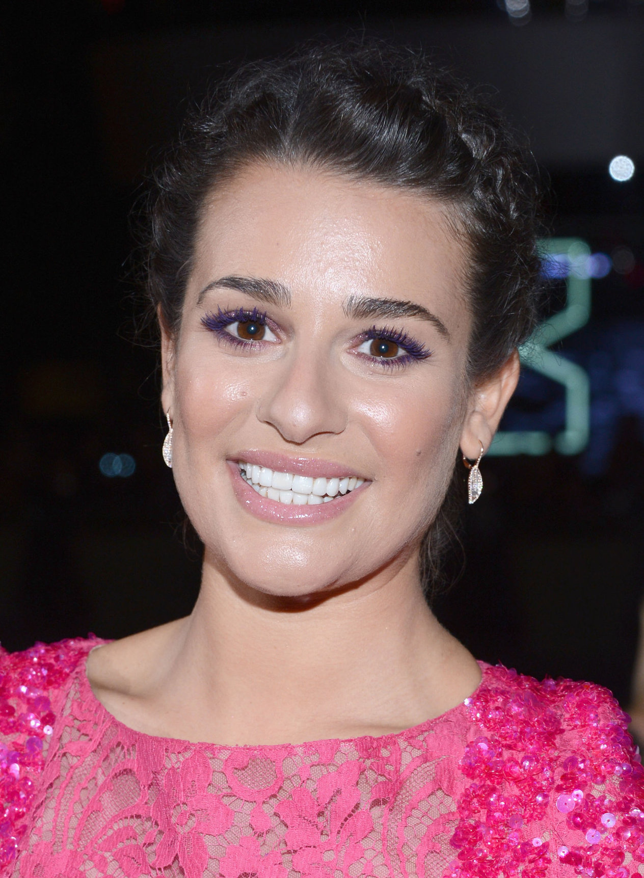 Lea Michele in pink at the 39th Annual People's Choice Awards in Los Angeles on Jan 9, 2013 