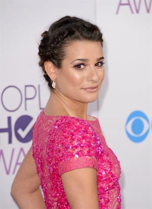 Lea Michele in pink at the 39th Annual People's Choice Awards in Los Angeles on Jan 9, 2013 