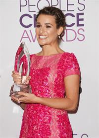 Lea Michele in pink at the 39th Annual People's Choice Awards in Los Angeles on Jan 9, 2013 