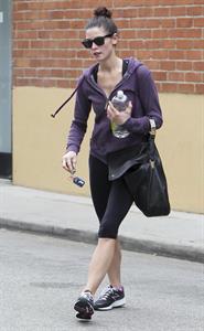 Ashley Greene leaving a gym in Studio City on April 24, 2012 