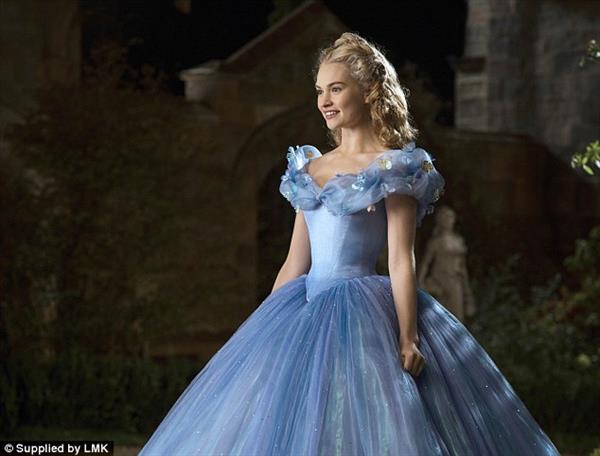 Lily James as Cinderella