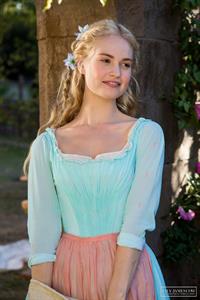 Lily James as Cinderella