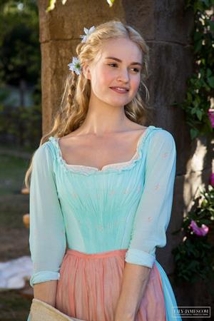 Lily James as Cinderella