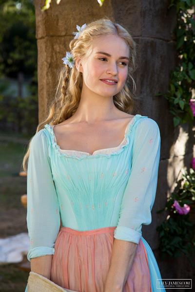 Lily James as Cinderella