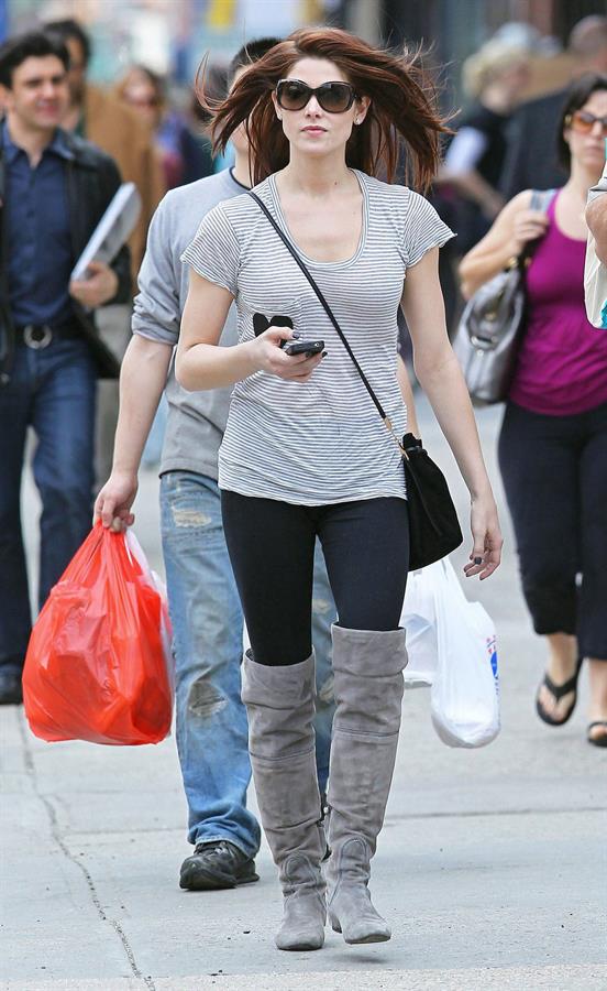 Ashley Greene shopping in New York City on March 18, 2011