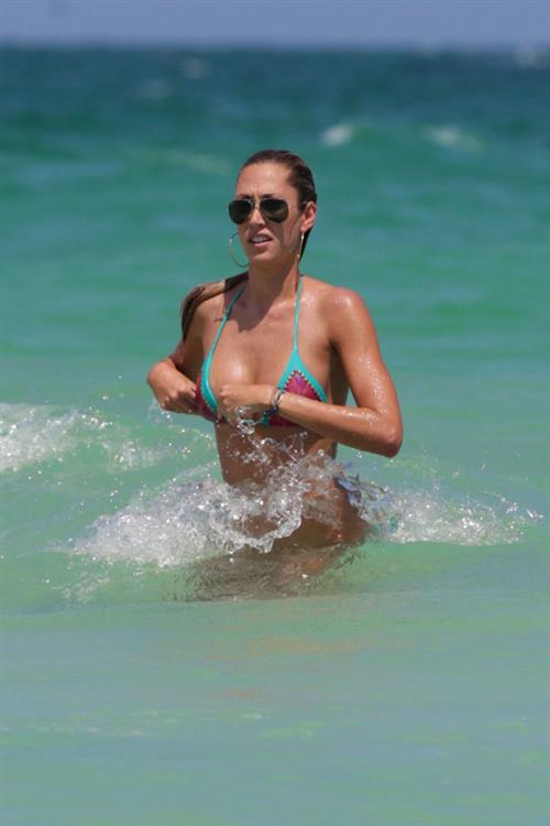 Lauren Stoner in a bikini