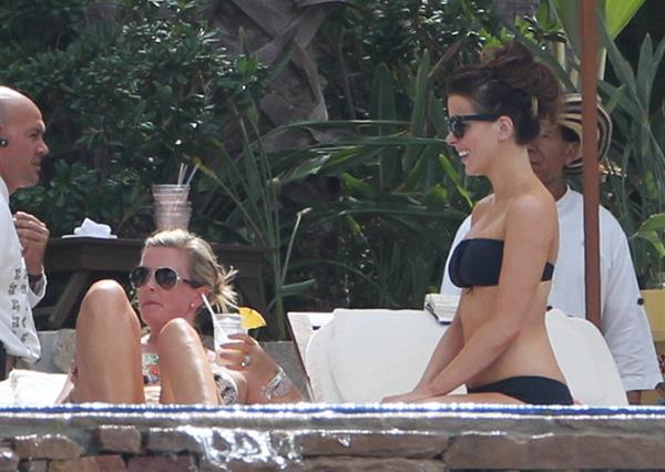 Kate Beckinsale in bikini as she fits in some sunbathing on family holiday in Mexico March 28-2013 