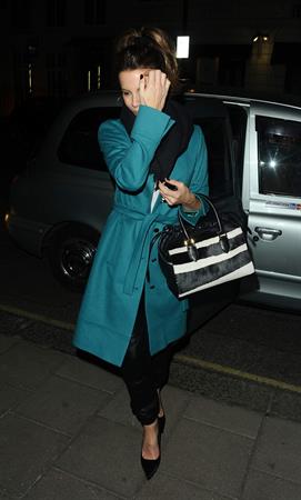 Kate Beckinsale out for dinner at Scott's Restaurant in London February 18-2013 