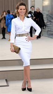 Kate Beckinsale Burberry Prorsum show at London Fashion Week 2/18/13 
