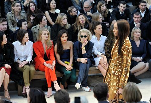 Kate Beckinsale Burberry Prorsum show at London Fashion Week 2/18/13 