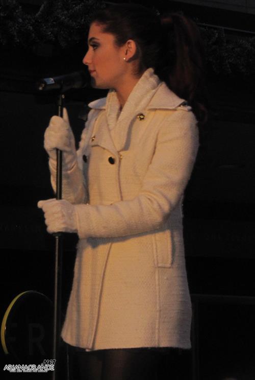 Ariana Grande Macys Lighting event in Boston November 26, 2010