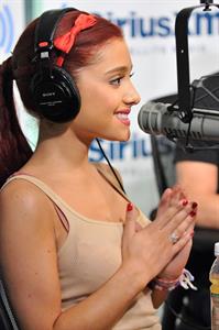 Ariana Grande at SiriusXM studios in New York July 18, 2011 