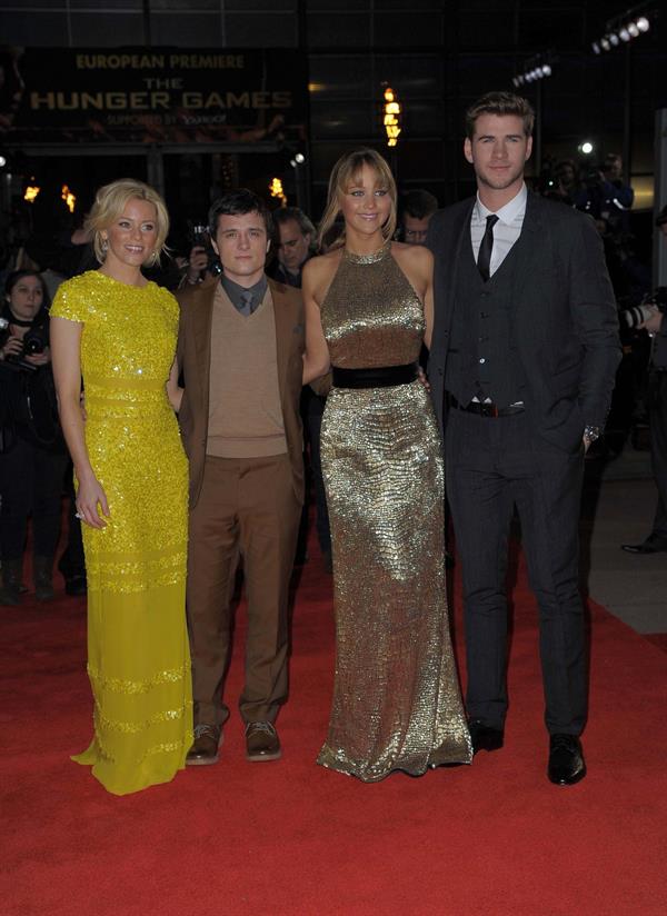 Jennifer Lawrence at the Hunger Games UK premiere on March 14, 2012 