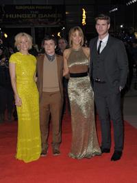 Jennifer Lawrence at the Hunger Games UK premiere on March 14, 2012 