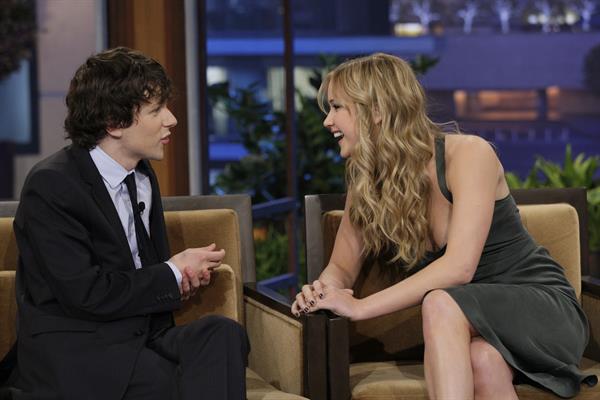 Jennifer Lawrence on The Tonight Show with Jay Leno on February 2, 2011 