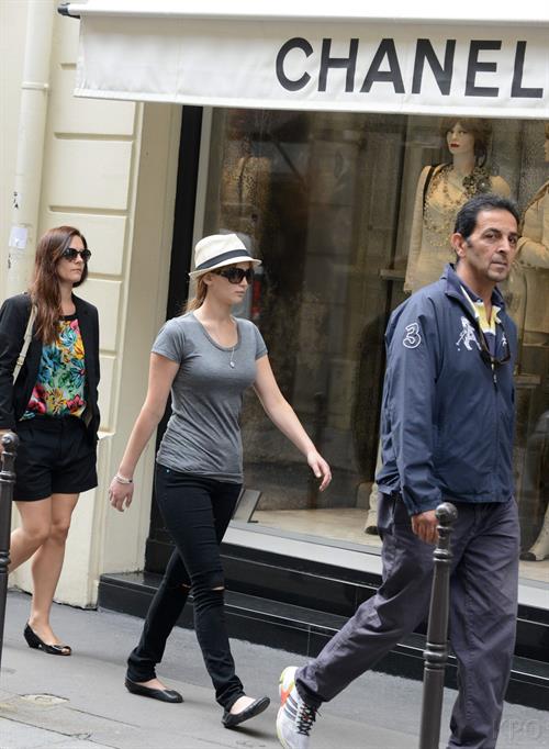 Jennifer Lawrence out about in Paris, France on 3-7-2012