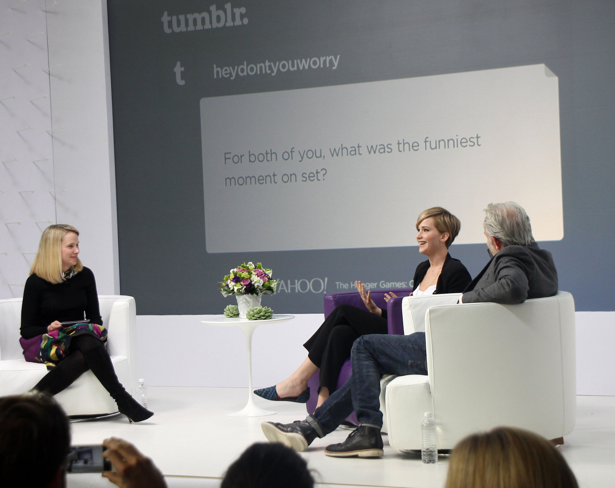 Jennifer Lawrence Q&A at the Yahoo Headquarters - Los Angeles - November 6, 2013 