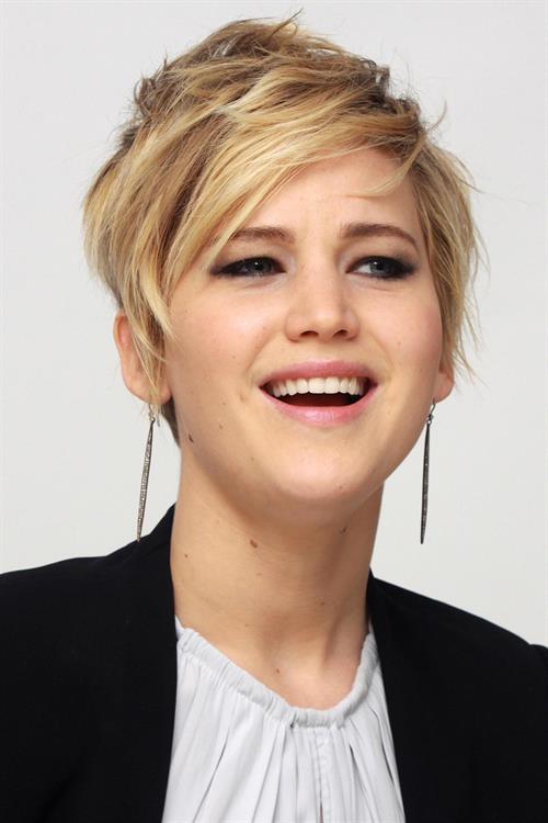Jennifer Lawrence The Hunger Games: Catching Fire press conference in Beverly Hills, November 8, 2013 