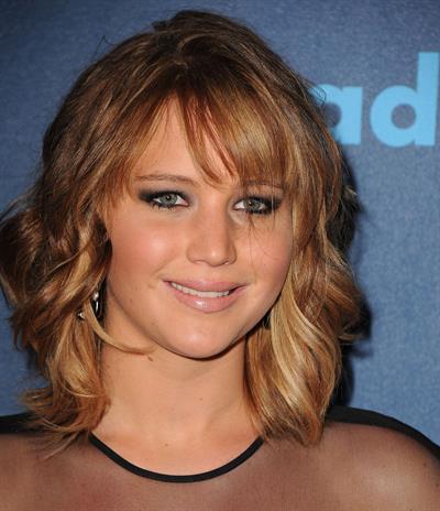Jennifer Lawrence 24th Annual GLAAD Media Awards in Los Angeles, Apr. 20, 2013 
