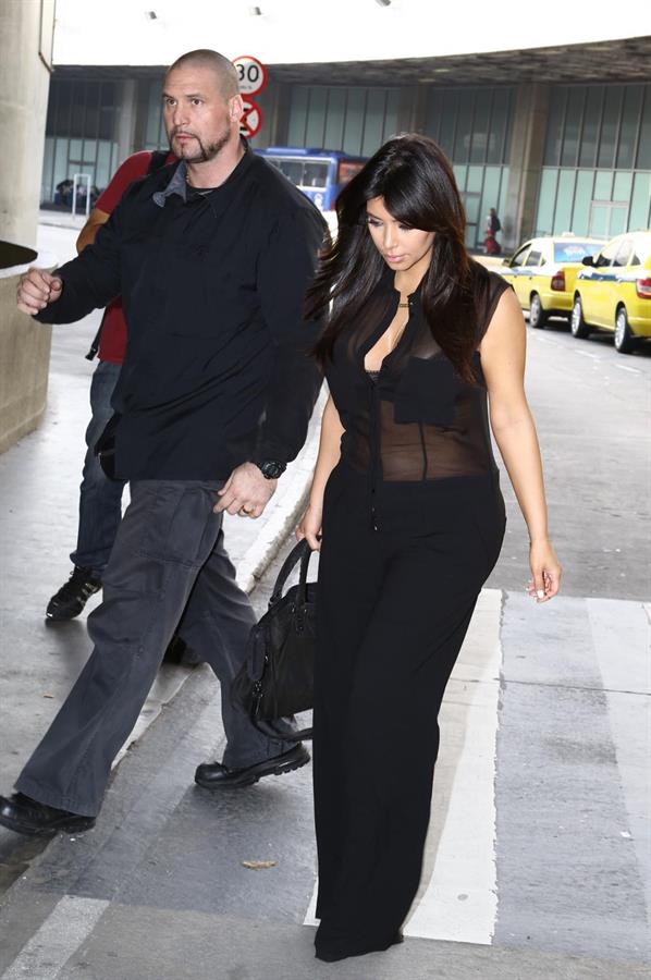Kim Kardashian - Touring In Brazil With Kanye West 