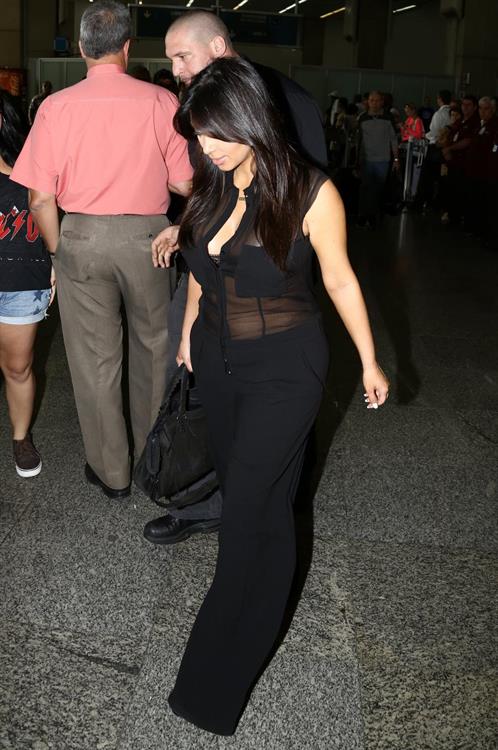 Kim Kardashian - Touring In Brazil With Kanye West 