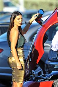 Kim Kardashian at Prestige Imports car showroom in Miami 10/30/12