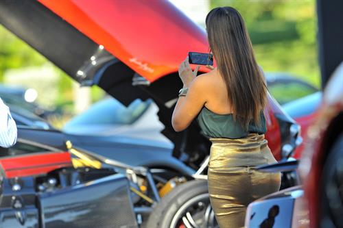 Kim Kardashian at Prestige Imports car showroom in Miami 10/30/12