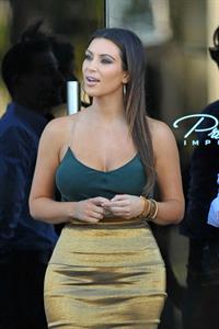Kim Kardashian at Prestige Imports car showroom in Miami 10/30/12