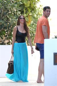 Sofia Vergara - beach candids in Miami 1/2/13  