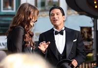 Sofia Vergara at The Grove with Mario Lopez on April 28, 2011 