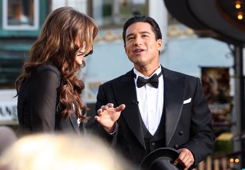 Sofia Vergara at The Grove with Mario Lopez on April 28, 2011 