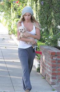 Ashley Tisdale leaving home in Studio City on May 23, 2012 